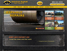 Tablet Screenshot of americanasphalt.com